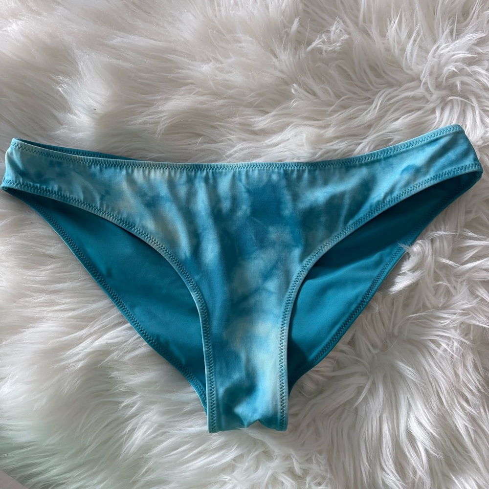 VICTORIA’S SECRET PINK Blue Tie-Dye Women's Swim Bottom